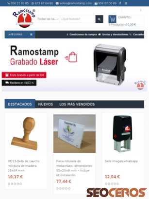 ramostamp.com tablet náhled obrázku
