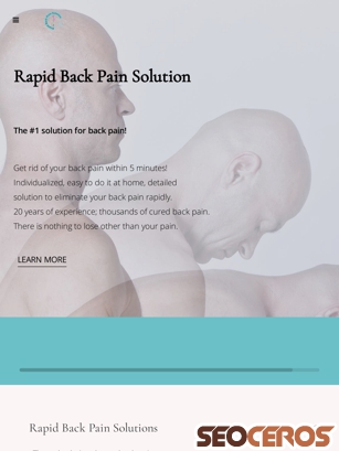 rapidbackpainsolution.intelivideo.com tablet Vorschau