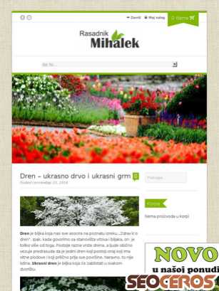 rasadnikmihalek.com/dren-ukrasno-drvo-ukrasni-grm tablet vista previa