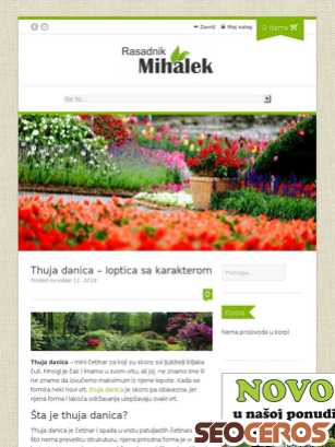 rasadnikmihalek.com/thuja-danica-loptica-sa-karakterom tablet előnézeti kép