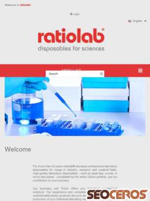 ratiolab.com/en tablet förhandsvisning