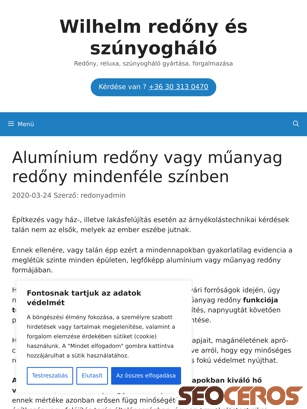 redonynet.com/aluminium-vagy-muanyag-redony-mindenfele-szinben tablet preview