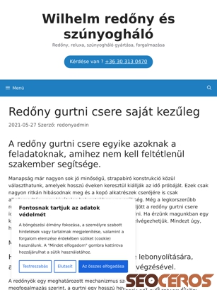 redonynet.com/redony-gurtni-csere-sajat-kezuleg tablet náhled obrázku