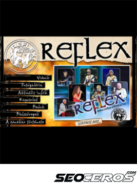 reflex-zenekar.hu tablet preview