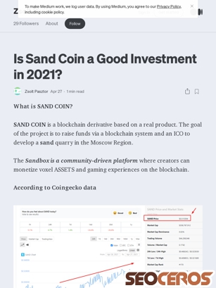regressive11.medium.com/is-sand-coin-a-good-investment-in-2021-fd0c598c3a3d tablet előnézeti kép