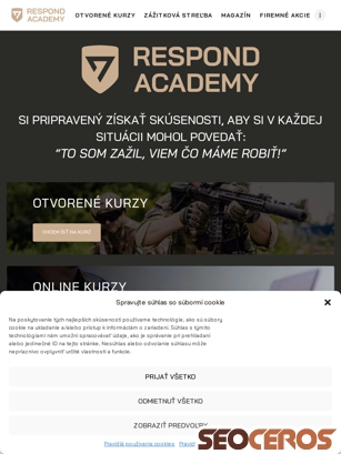 respondacademy.sk tablet preview