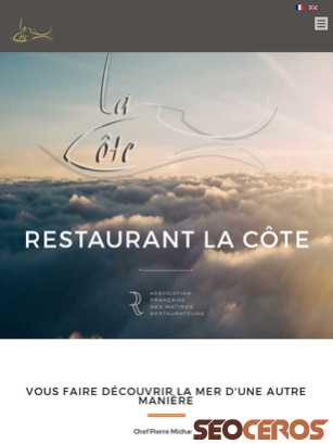 restaurant-la-cote.com tablet Vorschau