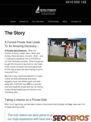 revolutionaryrealestate.com.au/real-estate-private-sale tablet obraz podglądowy
