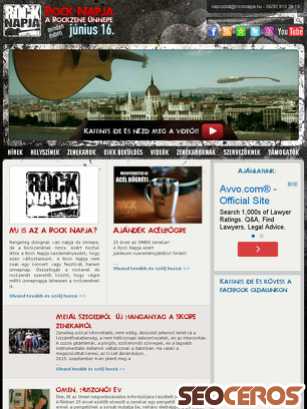 rocknapja.hu tablet előnézeti kép