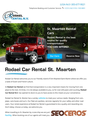 rodaelcarrental.com tablet előnézeti kép