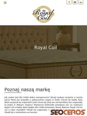 royalcoil.pl tablet previzualizare