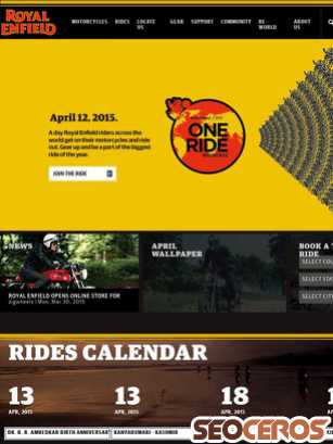 royalenfield.com tablet preview