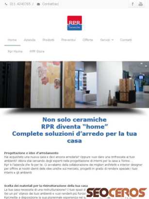 rprceramiche.it tablet preview