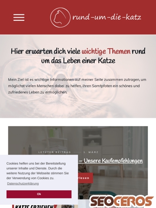 rund-um-die-katz.de tablet náhled obrázku