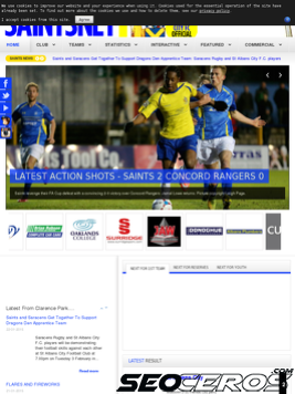 sacfc.co.uk tablet preview