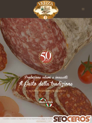 salumificioverza.it tablet preview