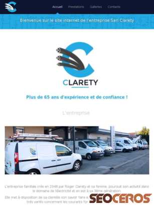 sarlclarety.fr tablet előnézeti kép