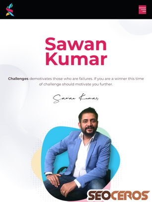 sawan-kumar.com tablet preview