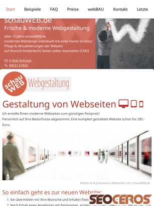 schauweb.de tablet előnézeti kép