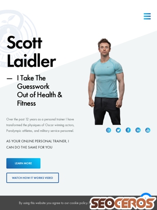 scottlaidler.com tablet Vista previa
