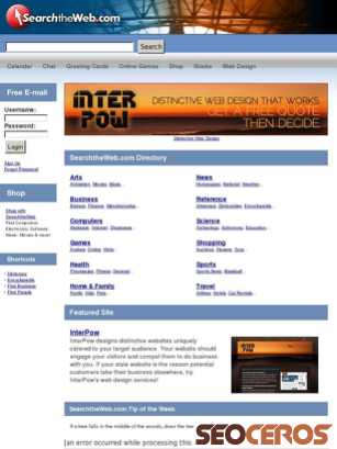 searchtheweb.com tablet előnézeti kép