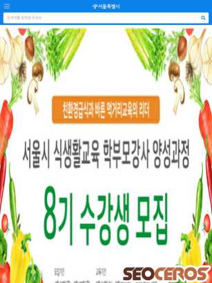 seoul.go.kr tablet förhandsvisning