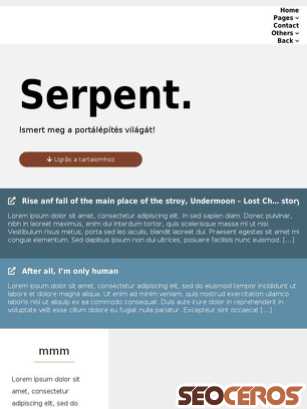 serpent1.000webhostapp.com tablet Vista previa