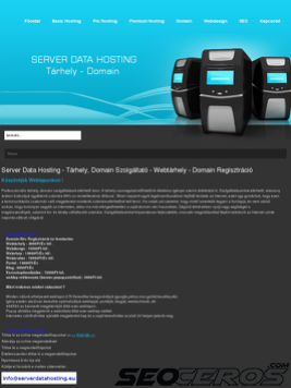 serverdatahosting.hu tablet előnézeti kép