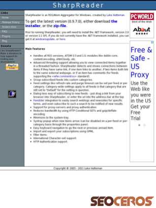 sharpreader.net tablet előnézeti kép