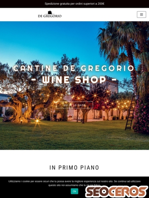 shop.cantinedegregorio.it tablet preview