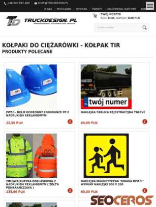 shop.truckdesign.pl tablet 미리보기