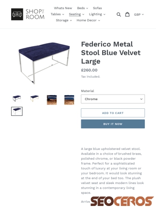 shoptheroom.co/collections/stools/products/foot-stool-blue-velvet tablet 미리보기