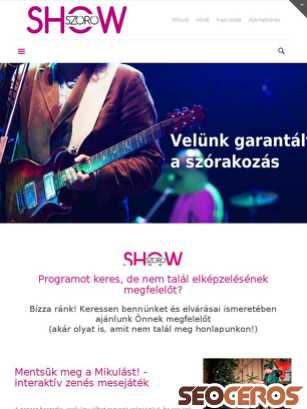 show-szoro.hu tablet előnézeti kép