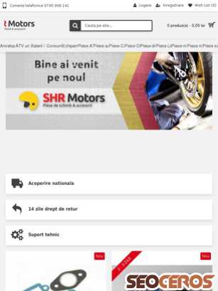 shr-motors.ro tablet Vista previa