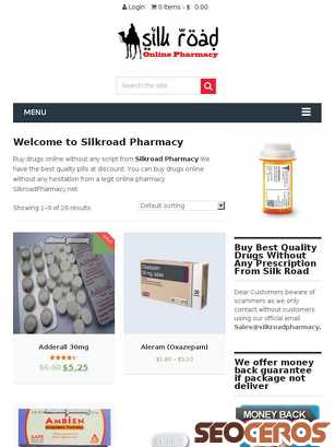 silkroadpharmacy.net tablet előnézeti kép