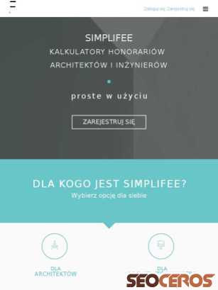 simplifee.pl tablet preview