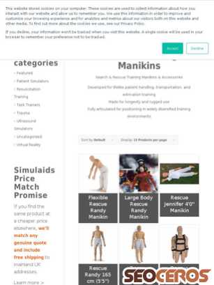 simulaids.co.uk/product-category/trauma/rescue-manikins tablet preview