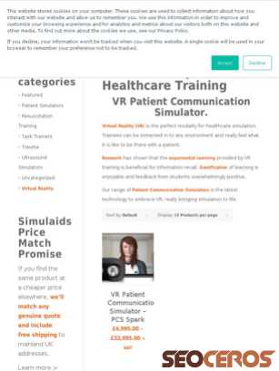 simulaids.co.uk/product-category/virtual-reality tablet preview