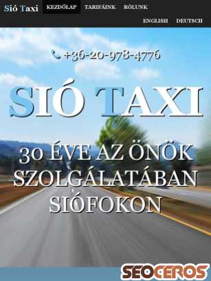 sio-taxi.hu tablet preview