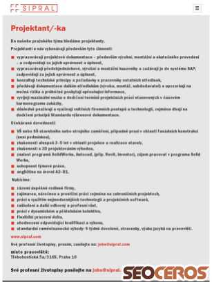 sipral.cz/cz/kariera-detail/19/projektant/-ka tablet Vista previa