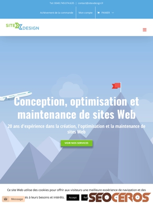 sitexdesign.fr tablet förhandsvisning