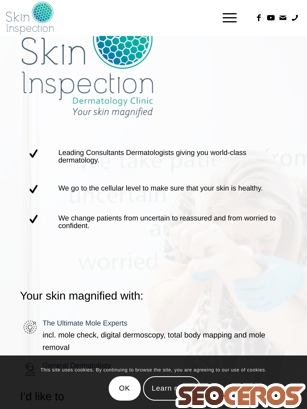 skininspection.co.uk tablet preview