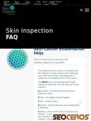skininspection.co.uk/faq tablet Vorschau