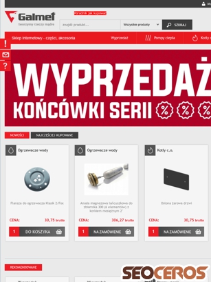 sklep.galmet.com.pl tablet obraz podglądowy