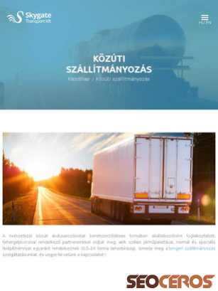 skygate.hu/kozuti-szallitmanyozas tablet Vorschau