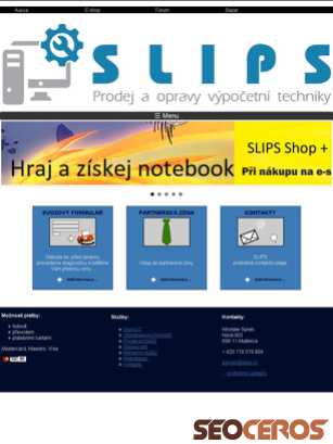 slips.cz tablet vista previa