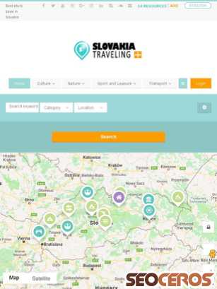 slovakiatraveling.com tablet förhandsvisning
