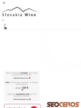 slovakiawine.eu tablet vista previa