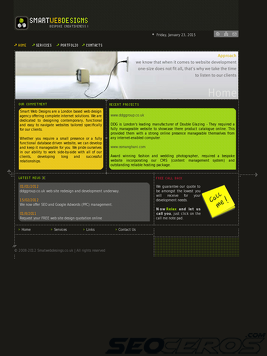 smartwebdesigns.co.uk tablet obraz podglądowy