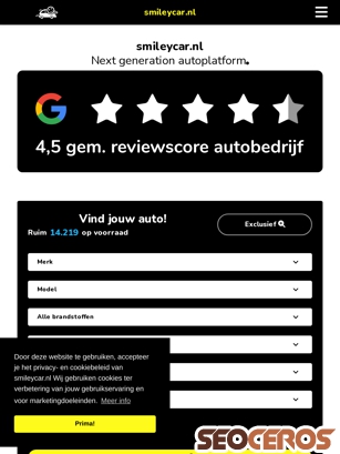 smileycar.nl tablet preview